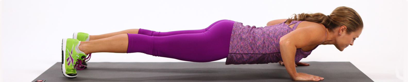 woman doing a push up