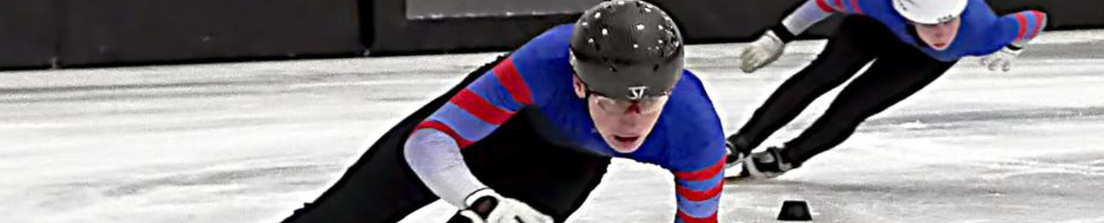 skaters running a race