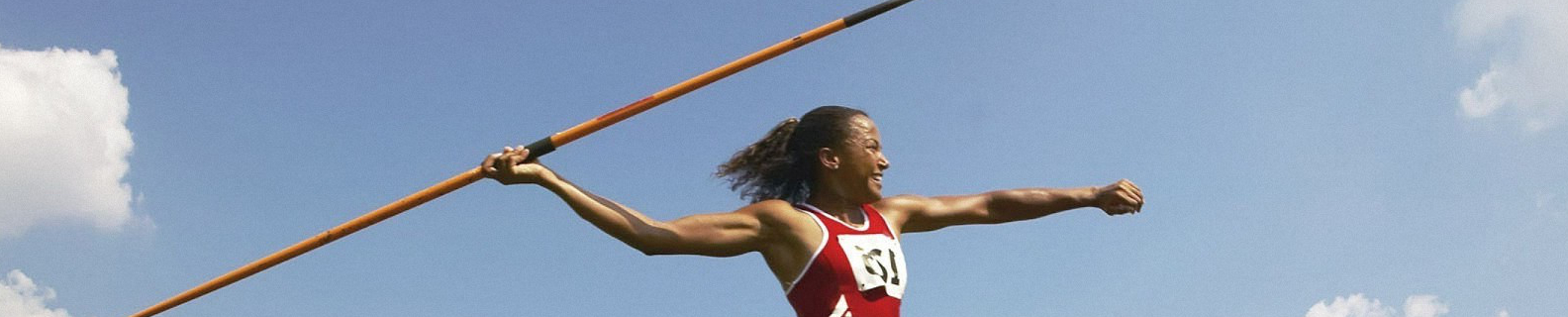 athlete throwing the javelin